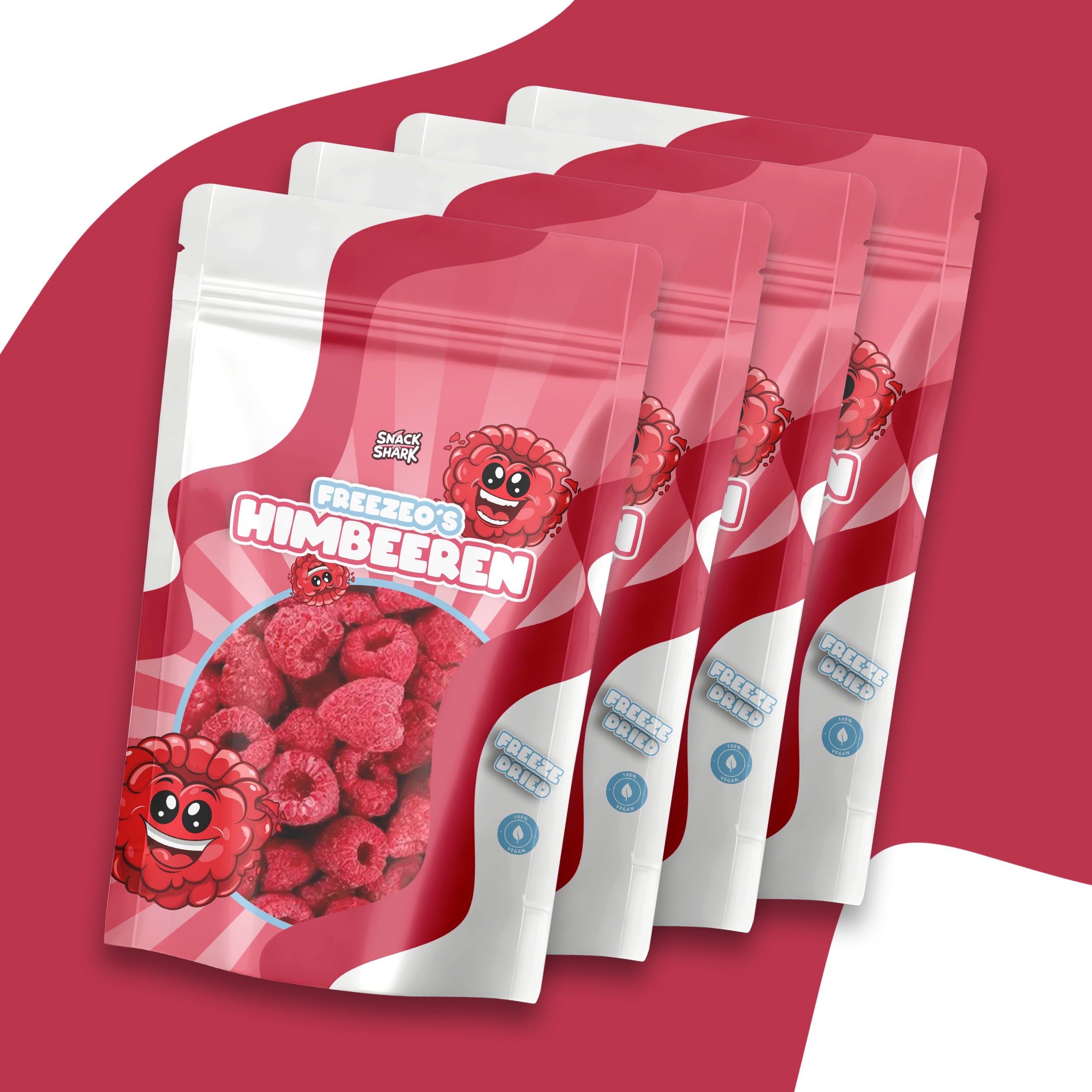 Gefriergetrocknete Himbeere