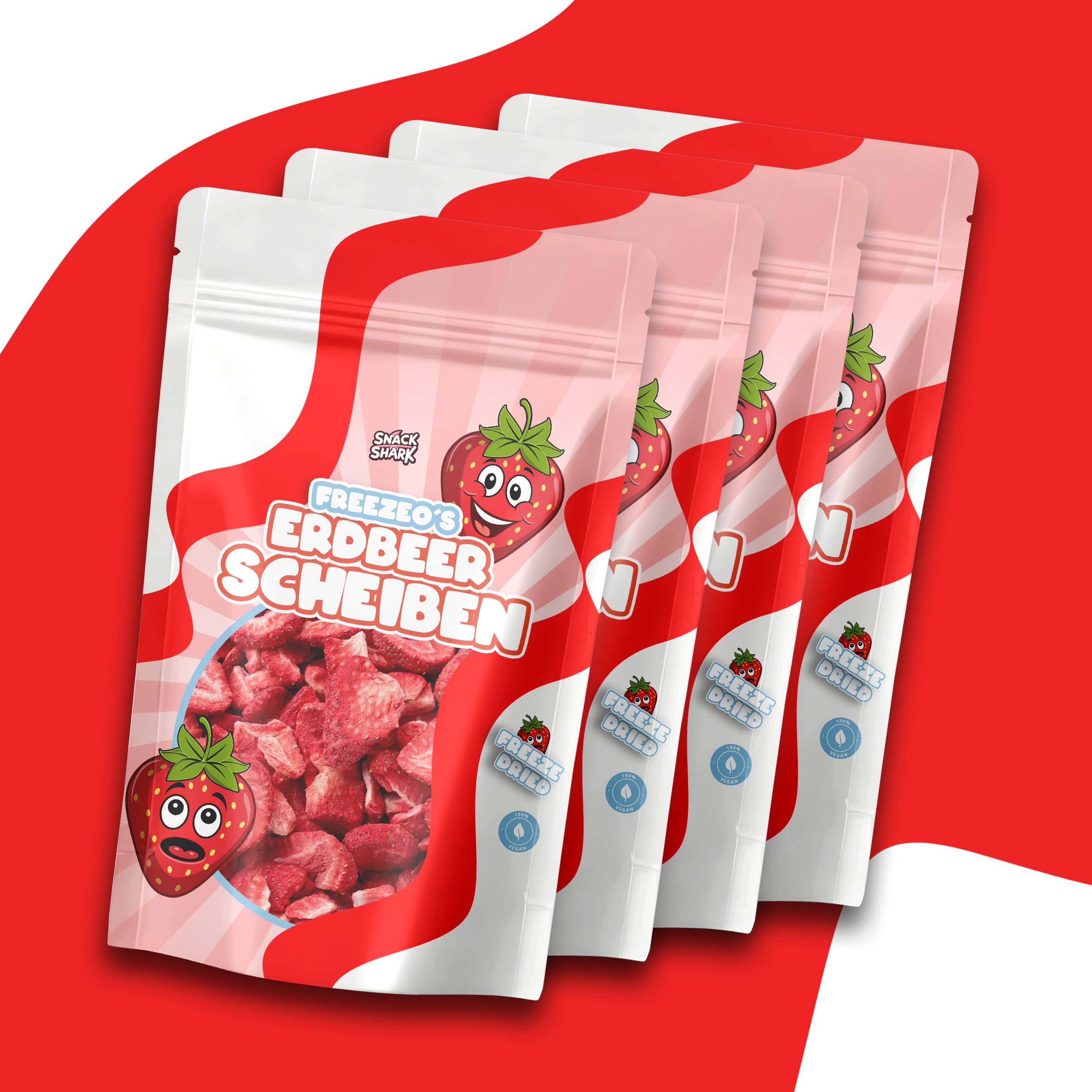 Gefriergetrocknete Erdbeeren