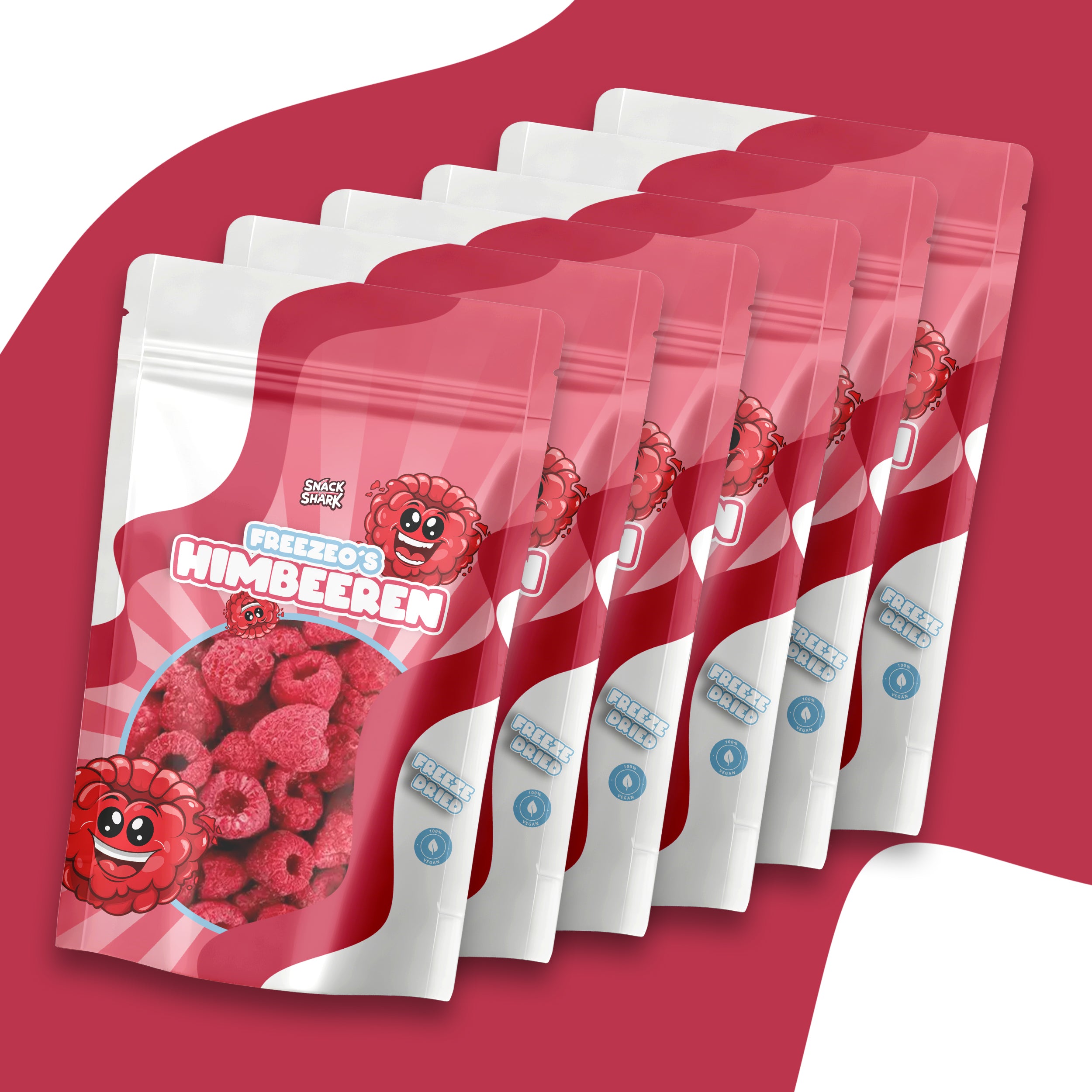 Gefriergetrocknete Himbeere