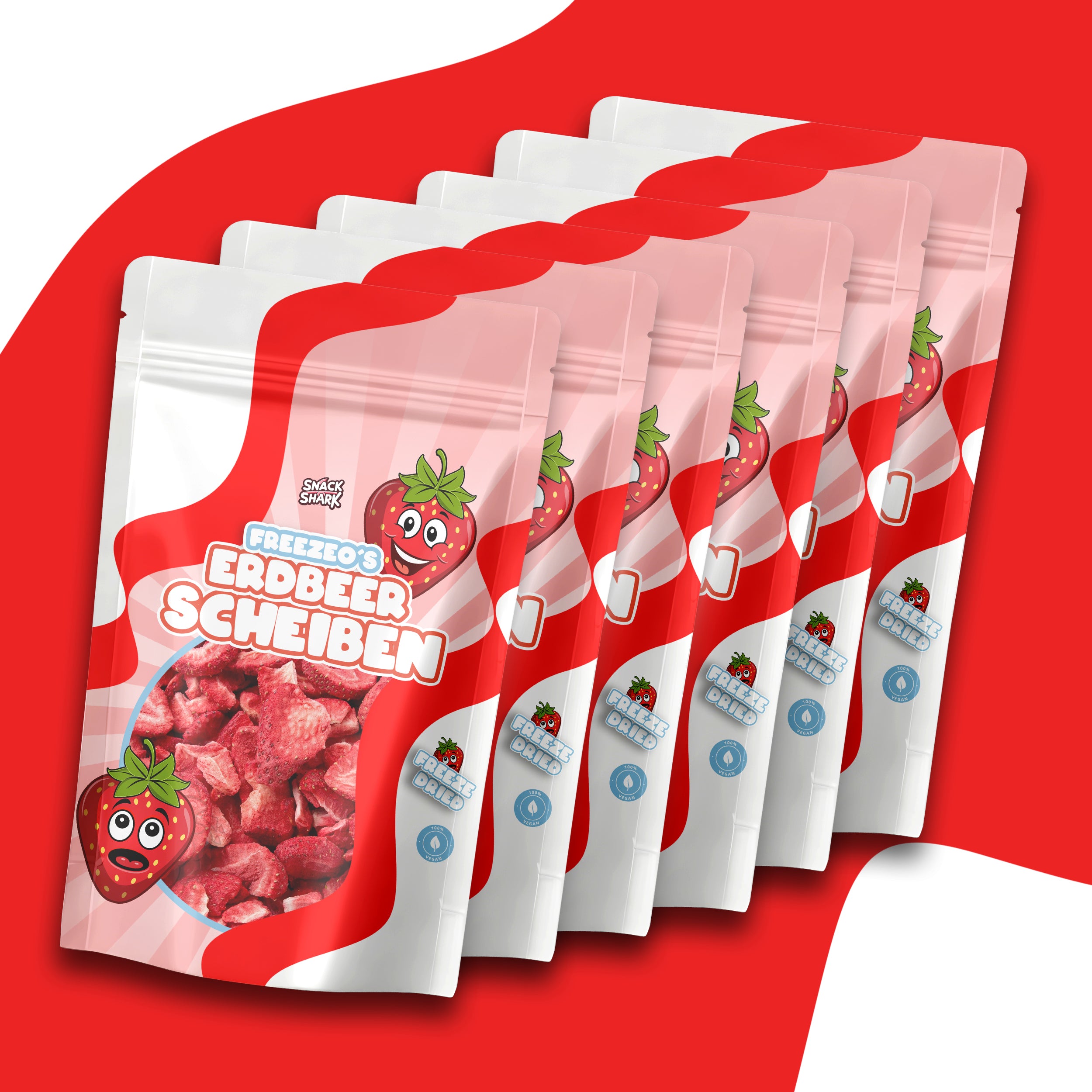 Gefriergetrocknete Erdbeeren