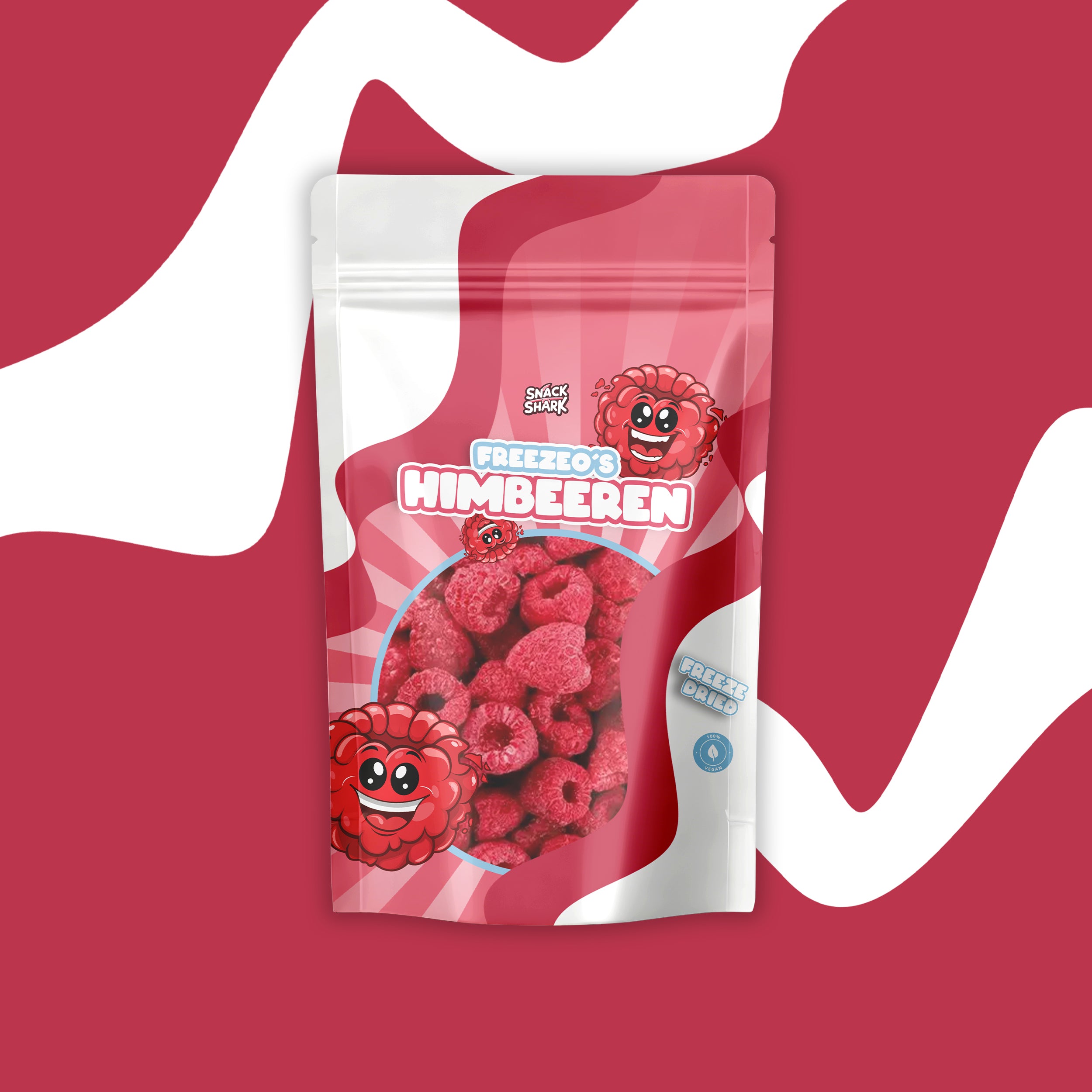 Gefriergetrocknete Himbeere