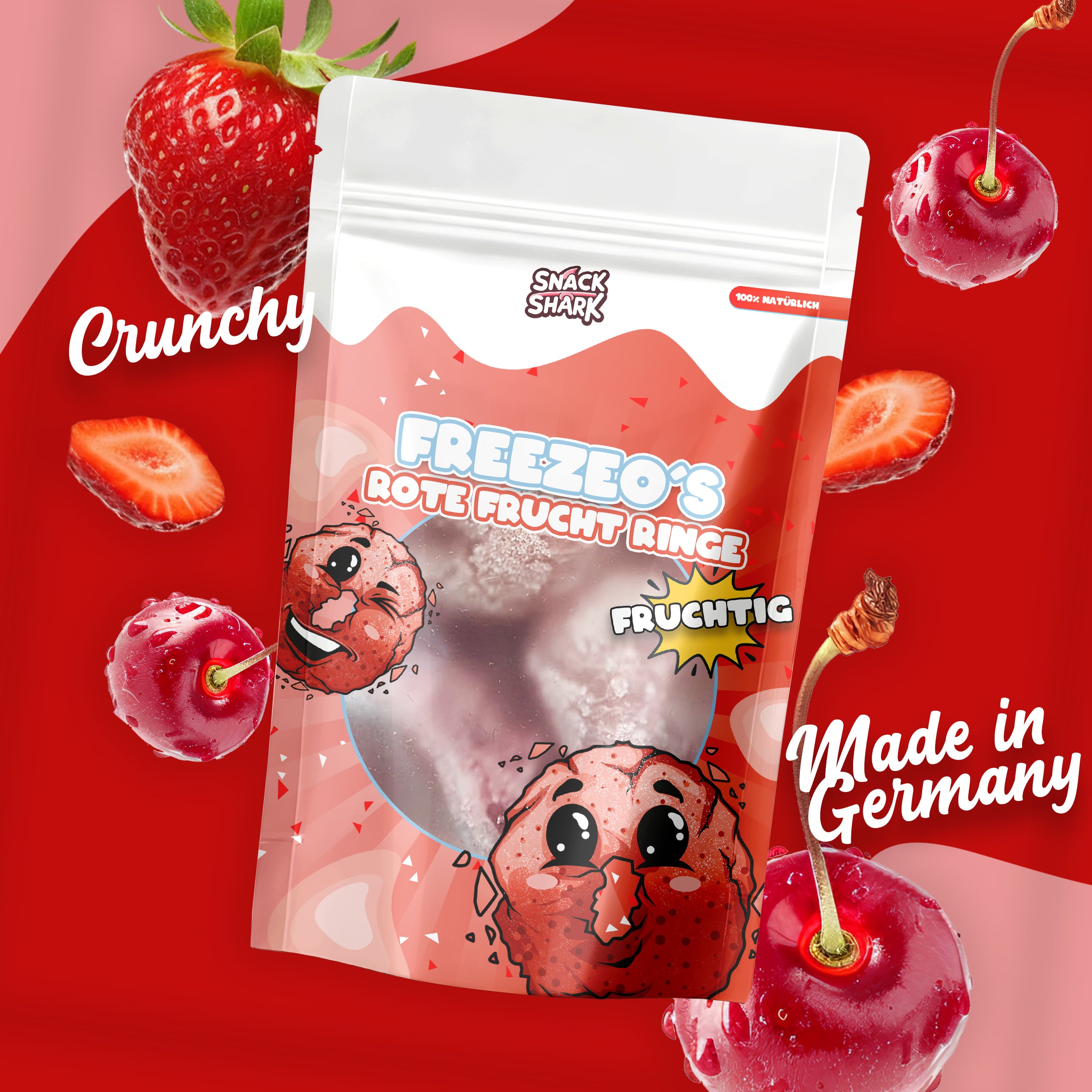 Rote Frucht Ringe
