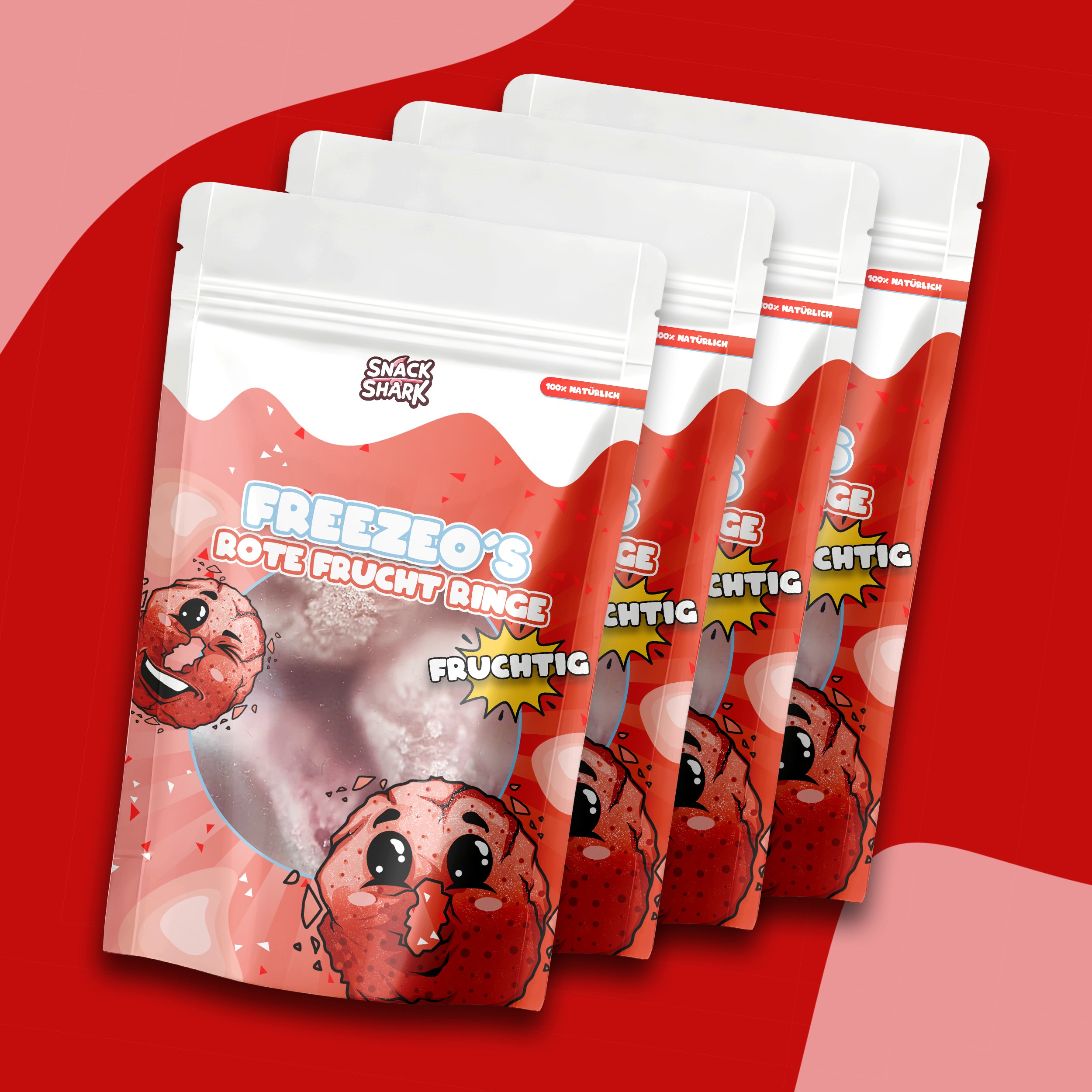 Rote Frucht Ringe